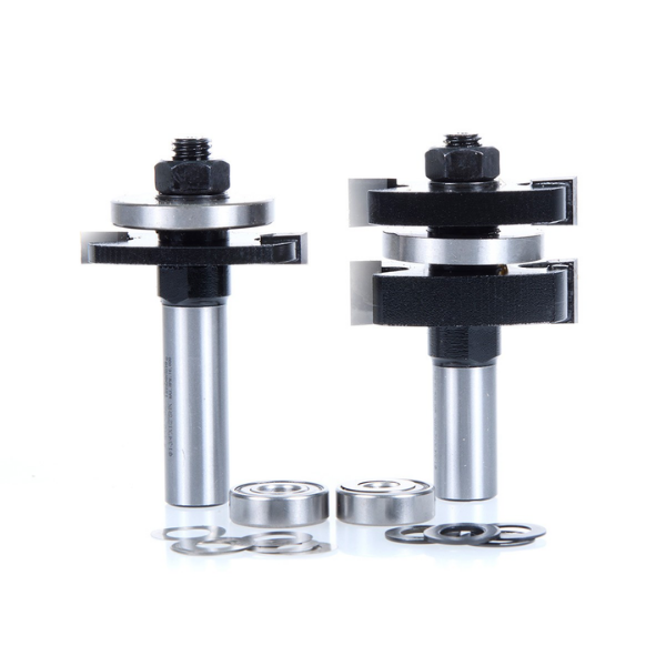 Juego de Fresas Lengüeta y Ranura de 2 Piezas de 5/8" con Punta de Carburo 440-32 - Imagen 2