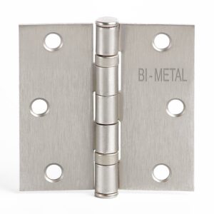 Bisagra Embalerada Bimetal 3" x 3" Niquel Satin (Caja 10 pzas)