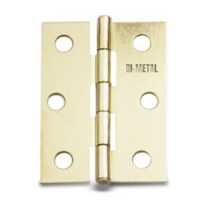 Bisagra Alargada Bimetal 3“ x  2" Latón (caja 20 pzas)