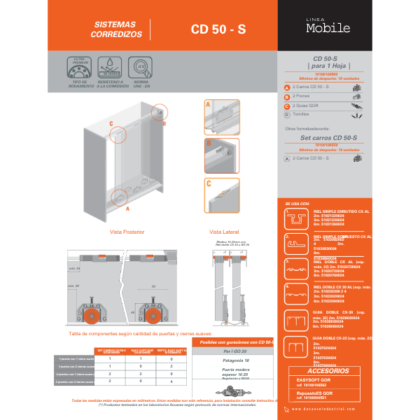 Sistema CD-50 S Ducasse (1 Hoja) - Imagen 3