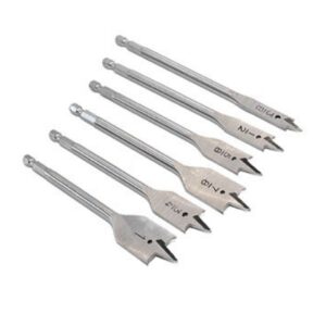 Juego de 6 Brocas de Paleta Timberline de Precisión para Madera 604-800.