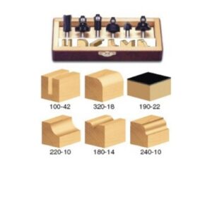 Juego de 6 brocas Timberline 1/4" para madera de uso múltiple.