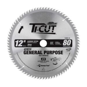Disco de Corte Timberline Ti-Cut™ con Punta de Carburo 12" x 80 Dientes 12080-30