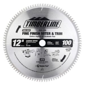 Disco de Acabado Timberline con Punta de Carburo 12” x 100 Dientes 300-100